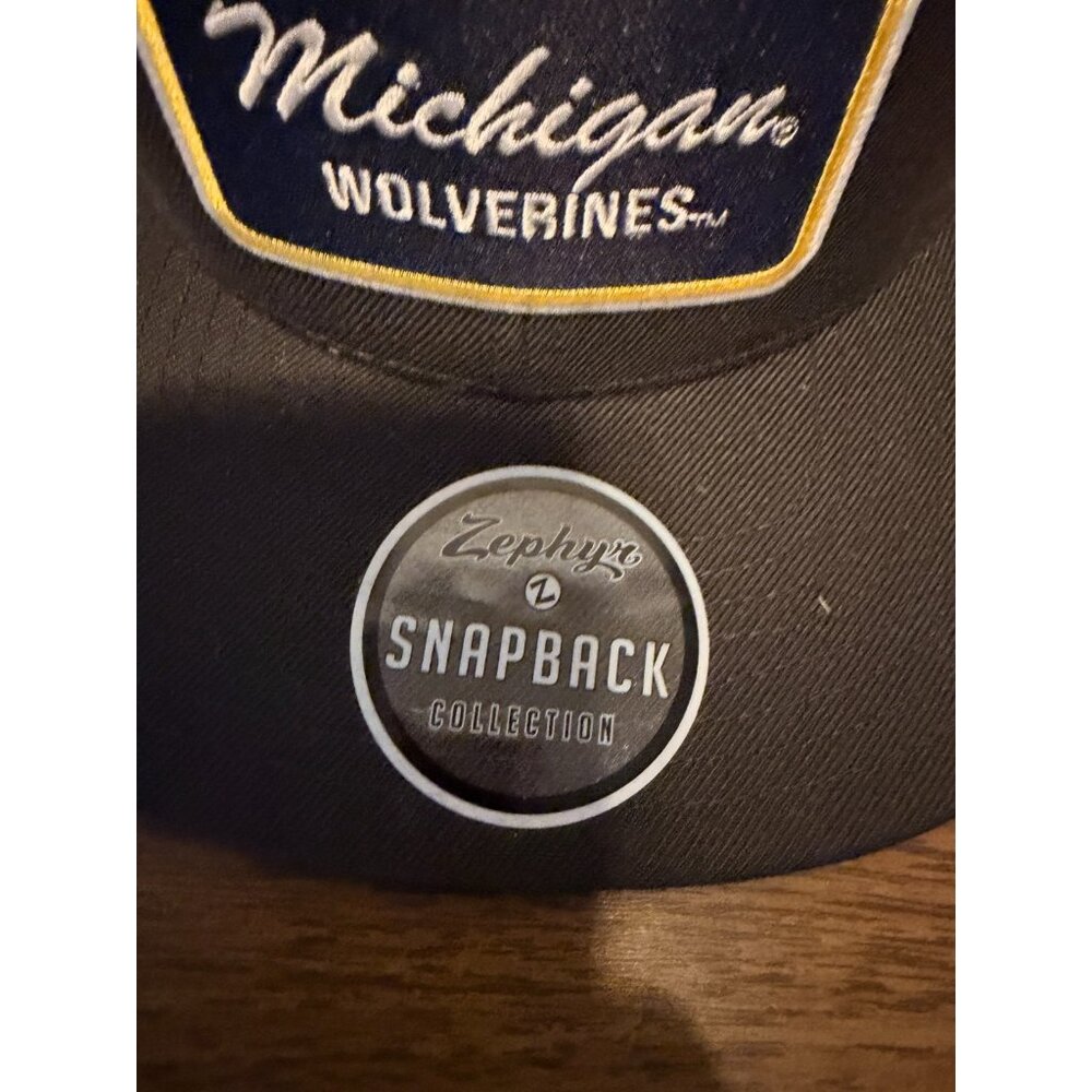 Zephyr Michigan Wolverines Snapback Hat Cap Adjustable Black NCAA - Brand NEW